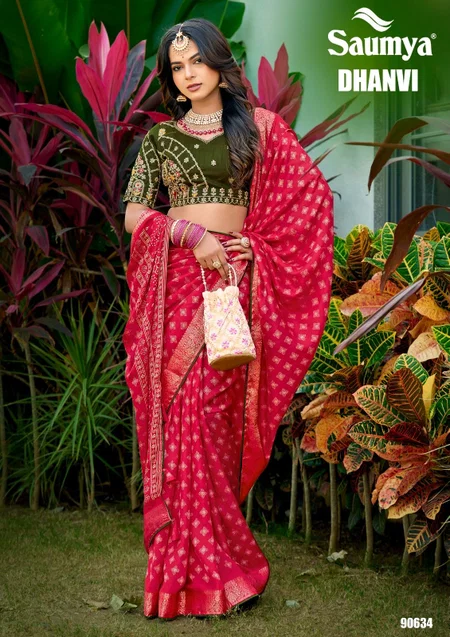 Dhanvi By Saumya Mass Malo Wholesale Wedding Wear Saree In India
